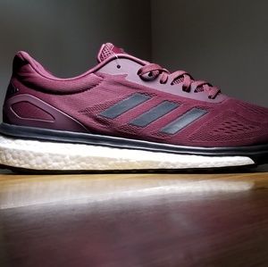 NEW sz 12 Adidas Response Boost LT maroon burgundy